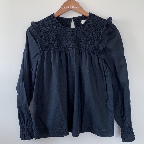 Madewell Tops - NWT Madewell Smocked Ruffle Top